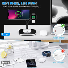 4-in-1 Magnetic Wireless Charging Station Dock