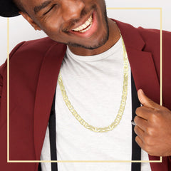 14K Gold Filled Mariner Chain Necklace 24" 6.8 mm