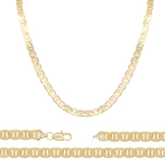 14K Gold Filled Mariner Chain Necklace 24" 6.8 mm