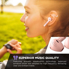 Airbuds Wireless Bluetooth Earphones with Charging Case and Bonus Qi Charging Mat