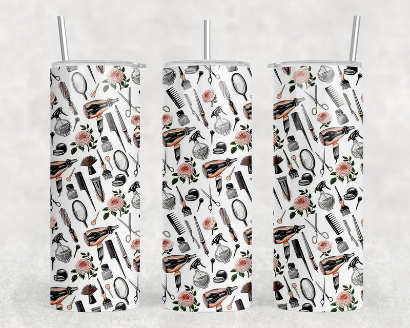 Hair Stylist|Skinny Tumbler|Optional Bluetooth Speaker| Speaker Color Varies by Rowdy Ridge Co