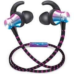 iFab Wireless Neckband Earbuds with Microphone and Control Buttons