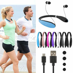 Kocaso Foldable Wireless Neckband Sweatproof Headset
