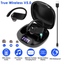 True Wireless Earbuds v5.0 TWS Stereo Earphones Headset