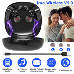 True Wireless Earbuds v5.0 TWS Stereo Earphones Headset